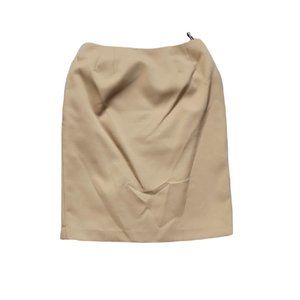 Rachel Z Classy Skirt ~ Sz 4P ~ Tan ~ Knee Length ~ Lined